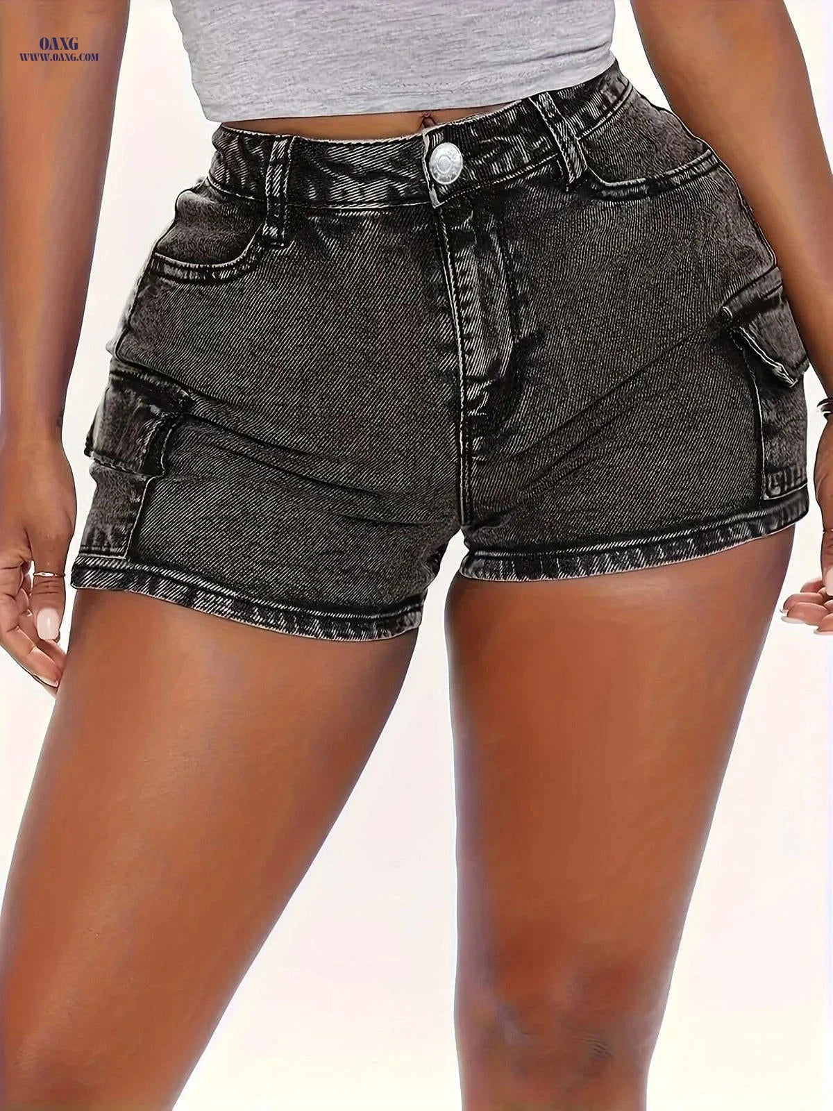 BOKELION High Elasticity Denim Shorts - Casual Summer Wear   OAXG 