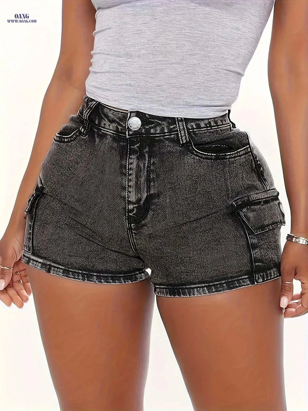 BOKELION High Elasticity Denim Shorts - Casual Summer Wear   OAXG 