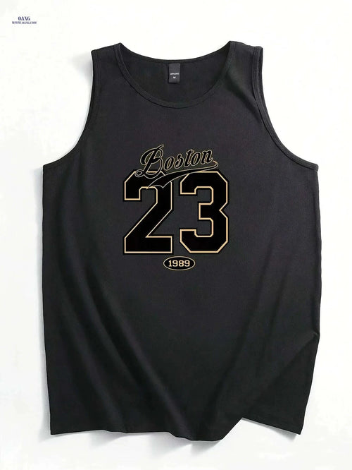 Boston 23 Men's Sports Vest - Comfortable Sleeveless Gym Wear   OAXG 