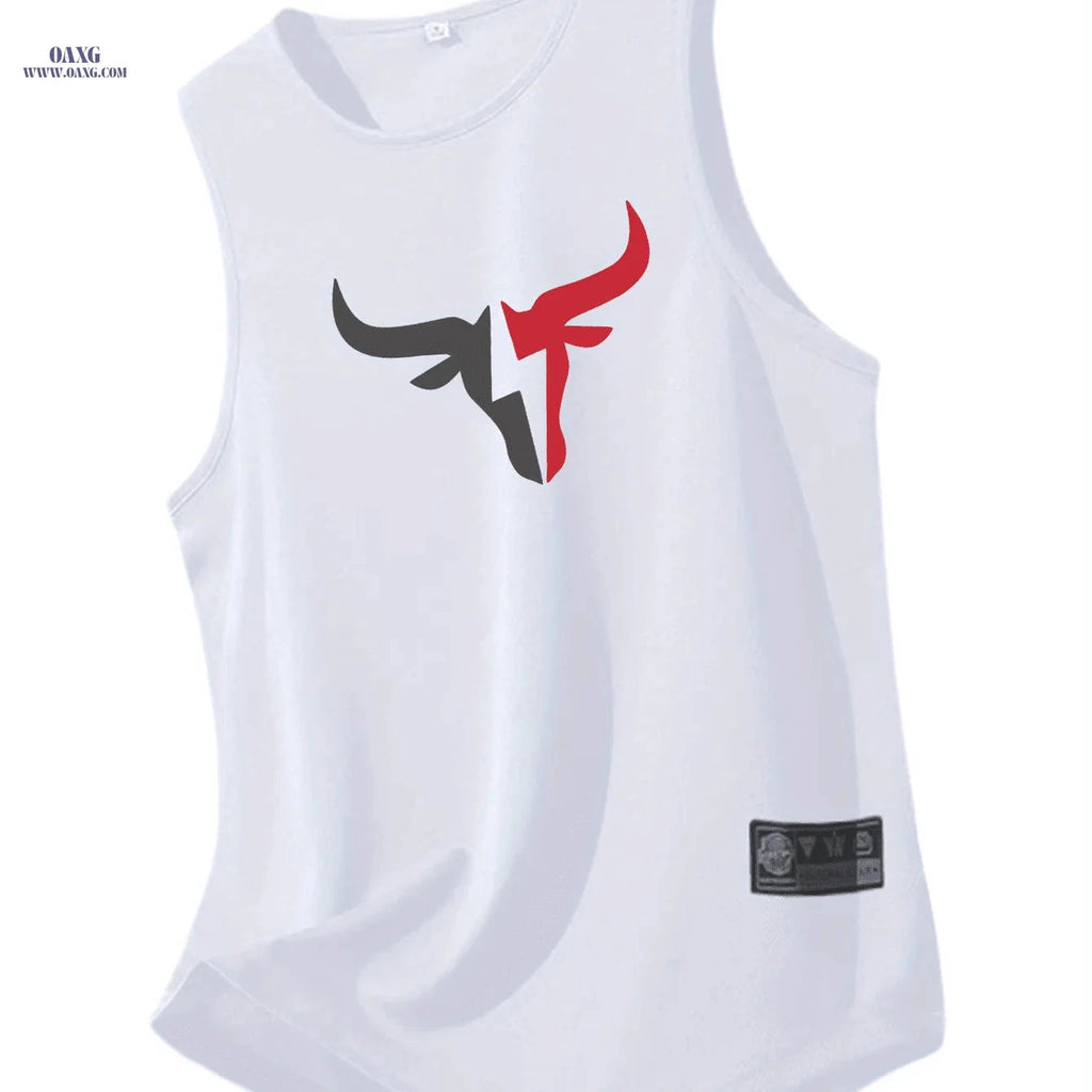 Breathable Men's Athletic Tank Top - Quick-Dry, Sleeveless Sportswear   OAXG 