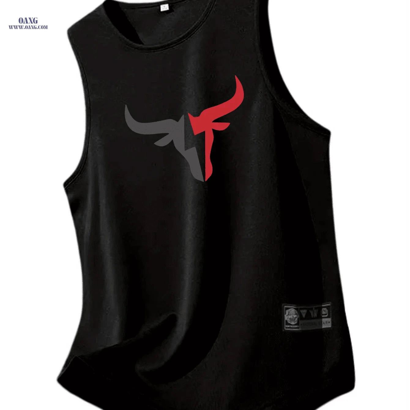 Breathable Men's Athletic Tank Top - Quick-Dry, Sleeveless Sportswear   OAXG White / S