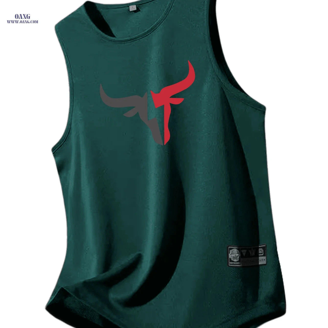 Breathable Men's Athletic Tank Top - Quick-Dry, Sleeveless Sportswear   OAXG White / S