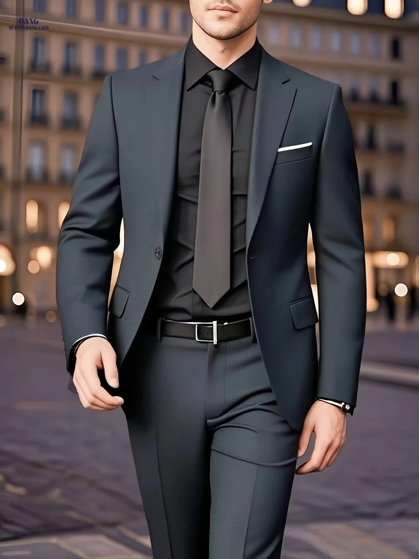 British Vintage Men's Two-Piece Suit Set - Business Casual Formal Wear   OAXG ginger-colored / FR S