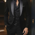 Business Commuter Suit Set - Breathable Jacket & Slim-Fit Pants   OAXG Black / FR XXS