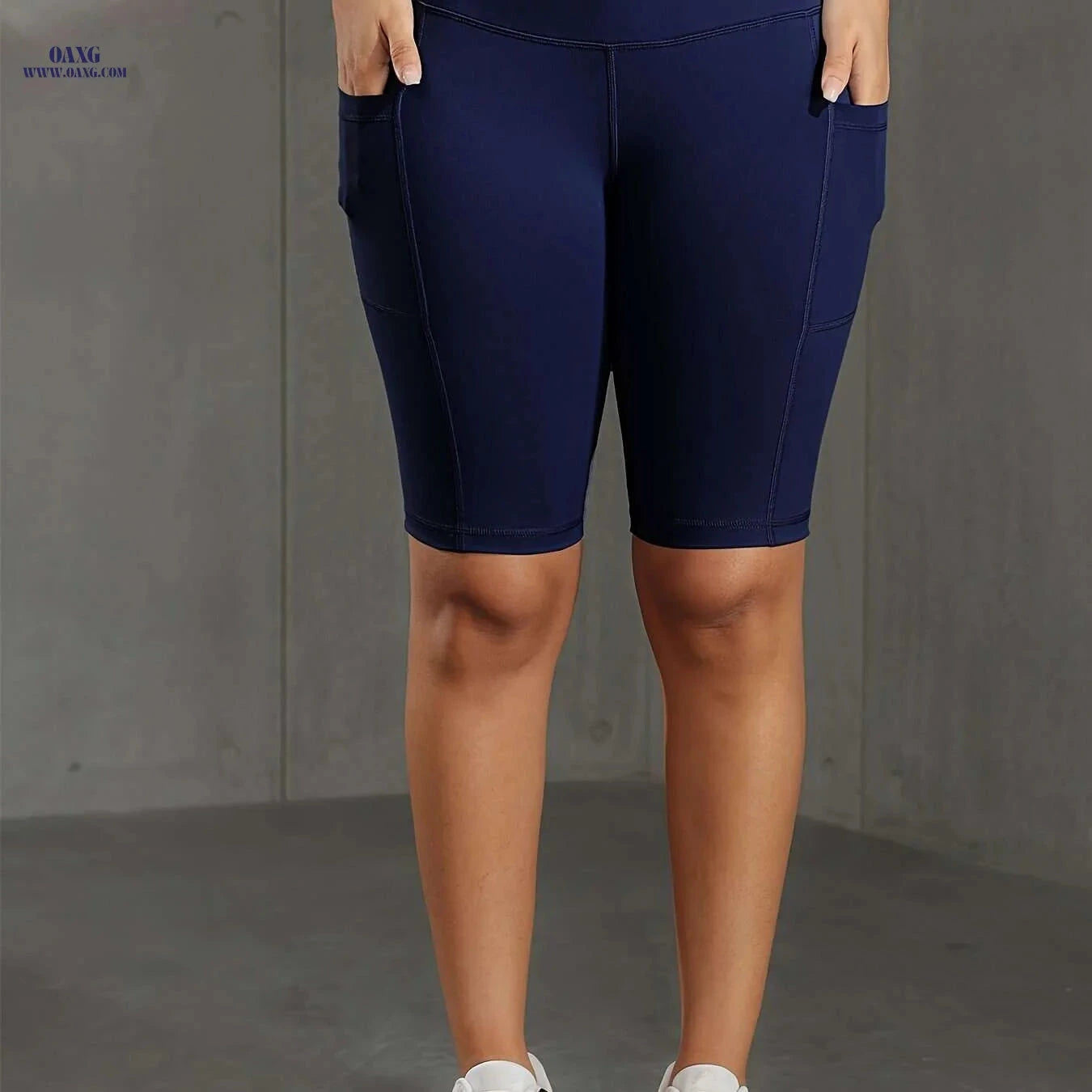 Butt-Lifting High-Waist Shorts - Breathable Tummy Control & Pockets   OAXG 