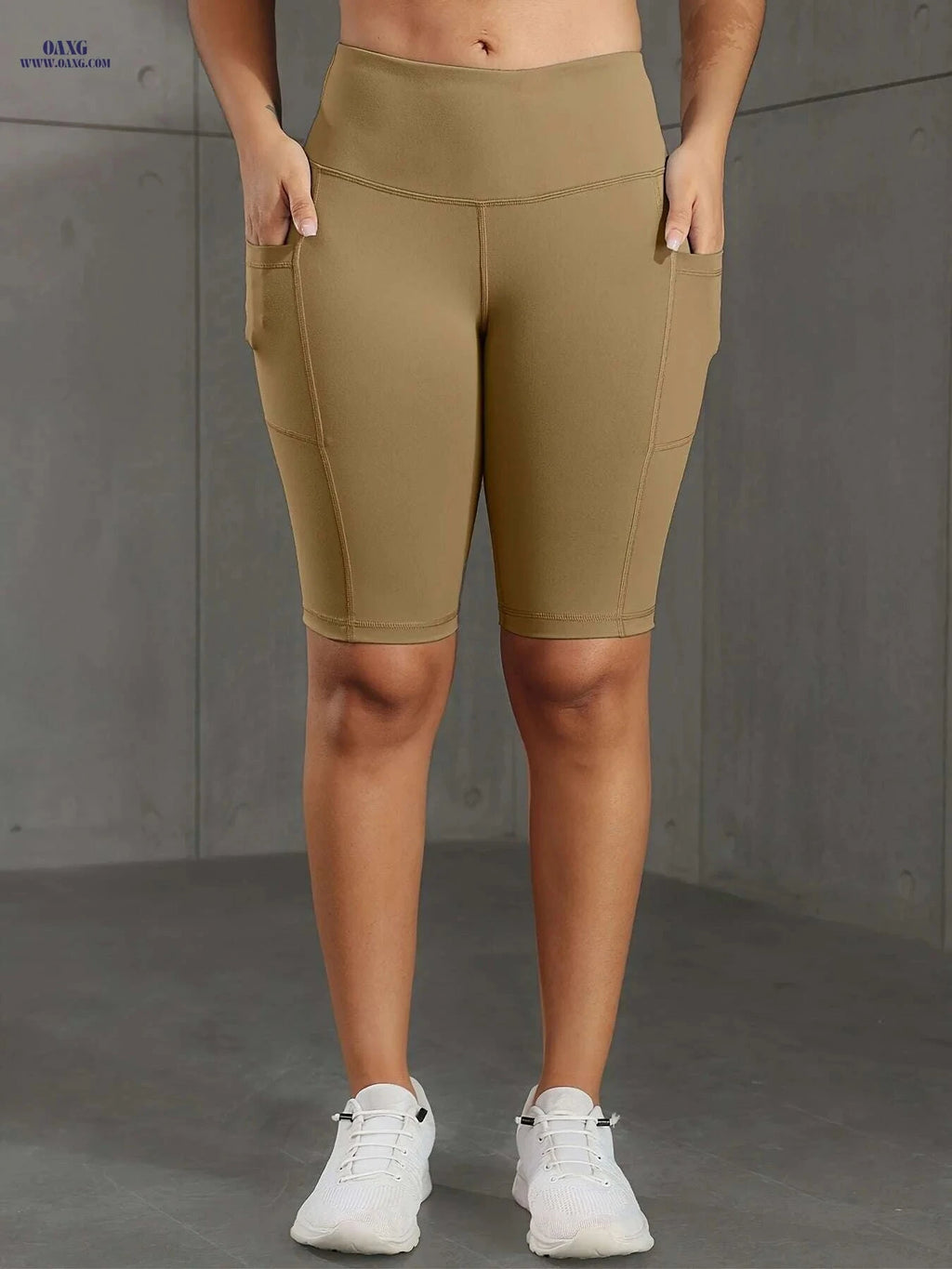 Butt-Lifting High-Waist Shorts - Breathable Tummy Control & Pockets   OAXG 