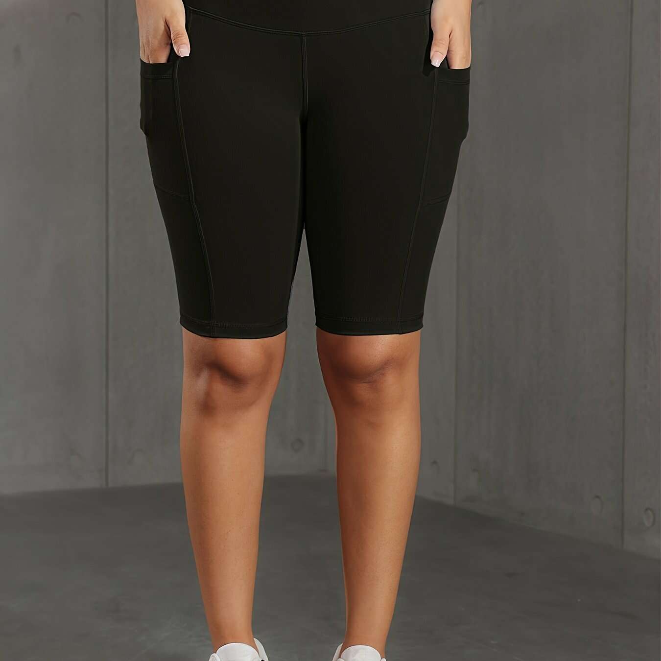 Butt-Lifting High-Waist Shorts - Breathable Tummy Control & Pockets   OAXG 