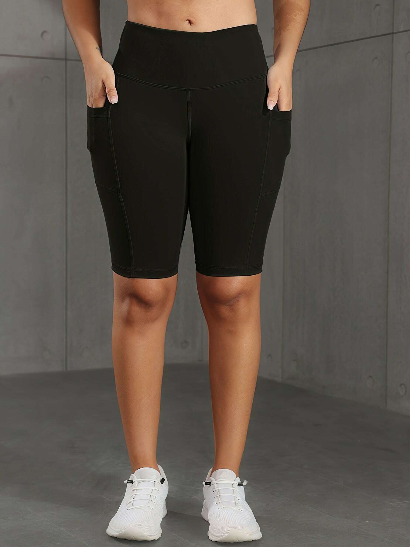 Butt-Lifting High-Waist Shorts - Breathable Tummy Control & Pockets   OAXG Dark Gray / S