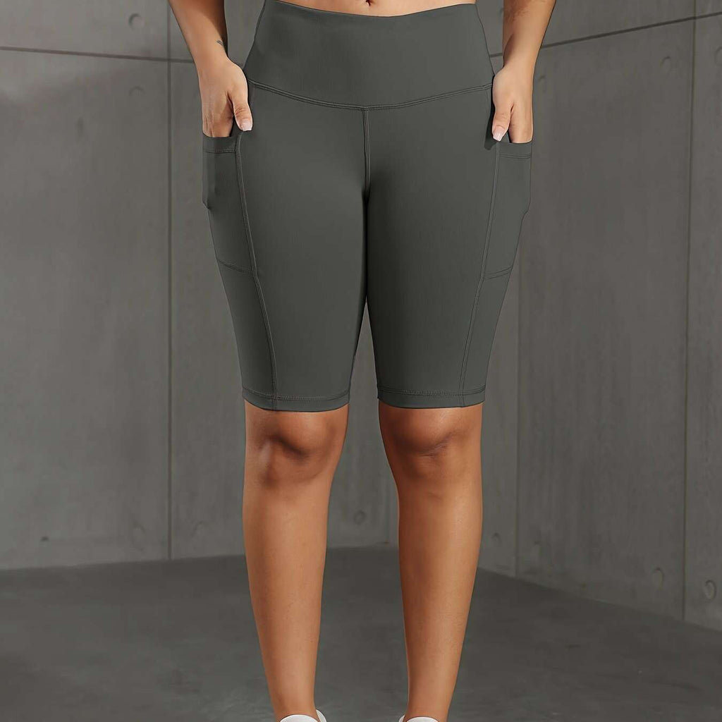 Butt-Lifting High-Waist Shorts - Breathable Tummy Control & Pockets   OAXG Dark Gray / S