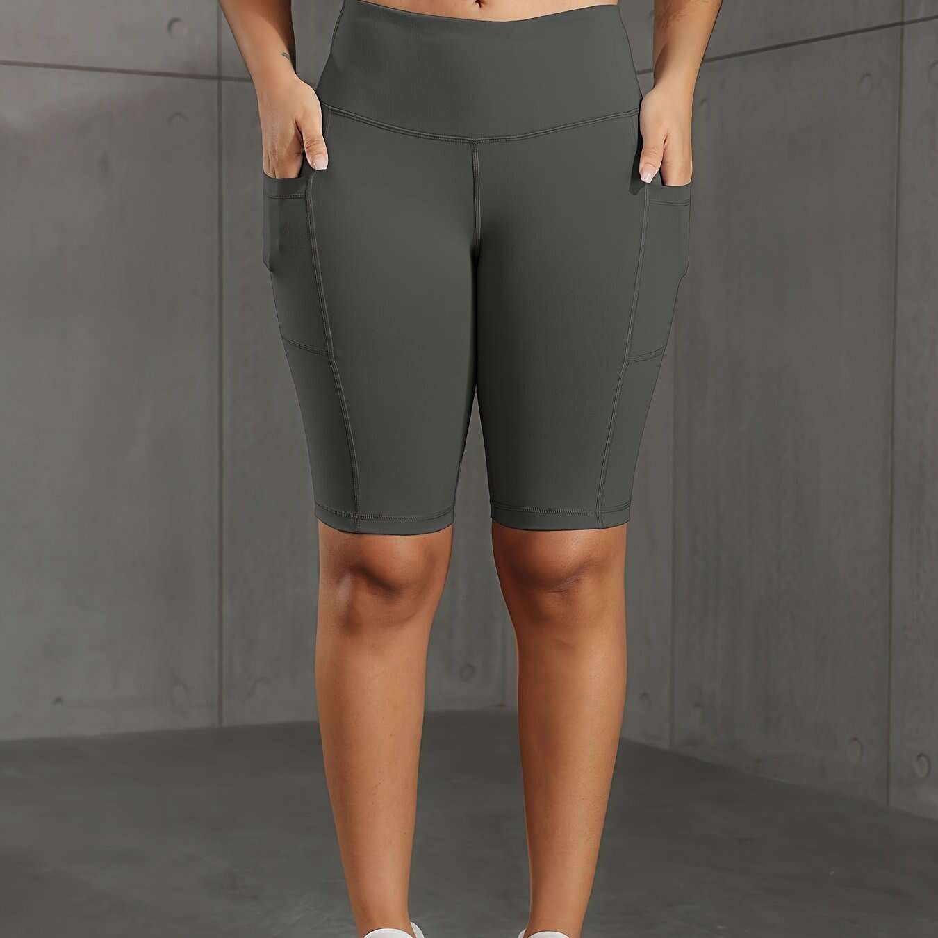 Butt-Lifting High-Waist Shorts - Breathable Tummy Control & Pockets   OAXG Dark Gray / S