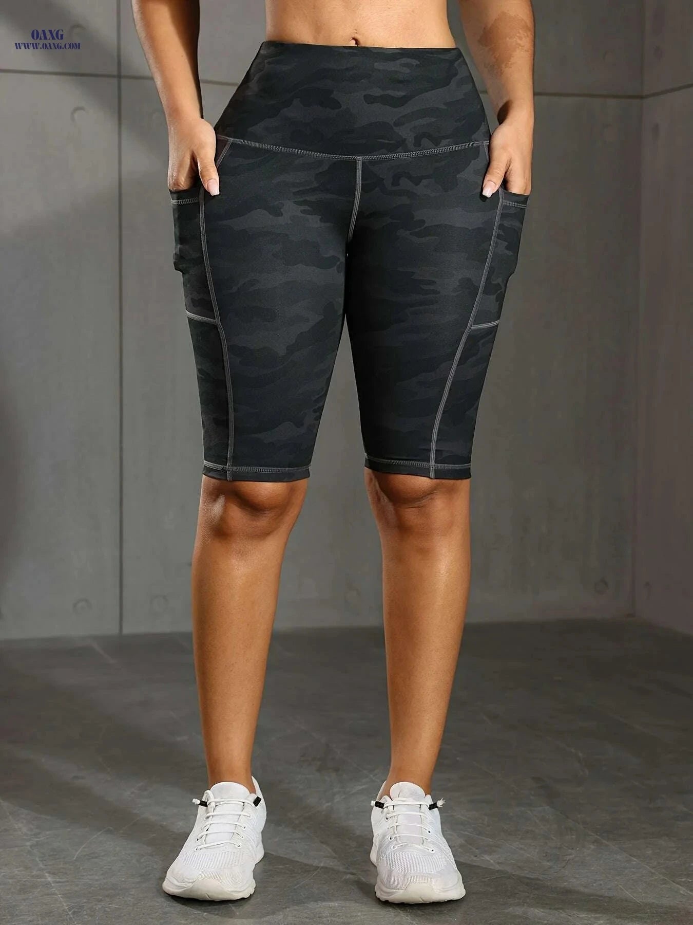 Butt-Lifting High-Waist Shorts - Breathable Tummy Control & Pockets   OAXG 