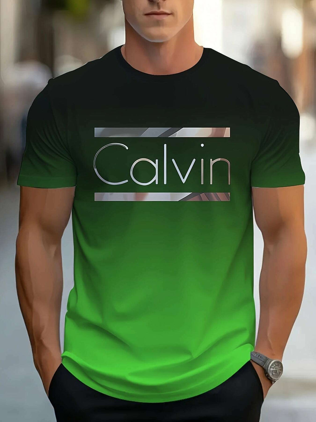 calvin-bold-letter-graphic-tee-stylish-light-blue-casual-t-shirt-oaxg-E80