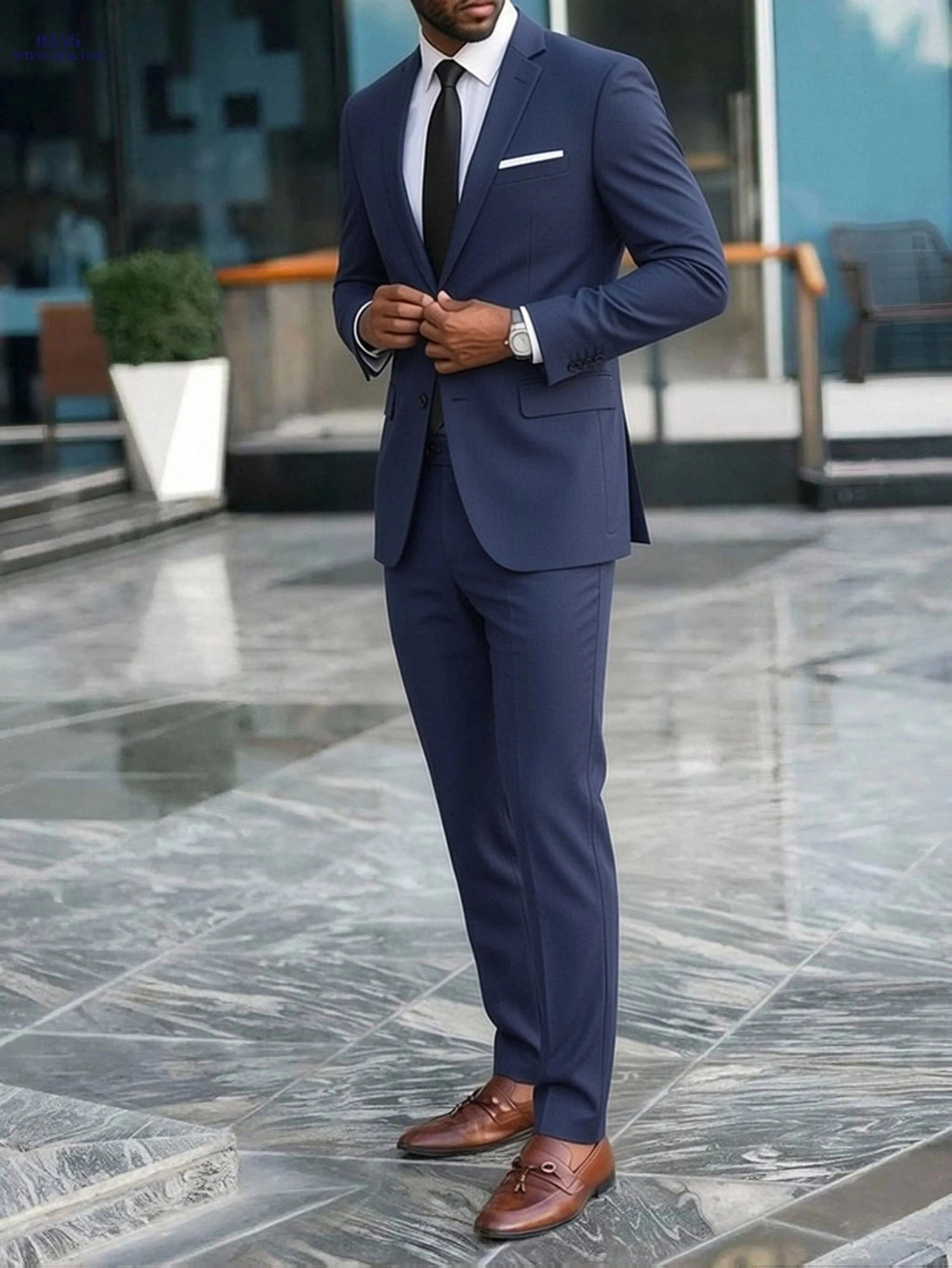Casual 2pcs Suit Set for Groomsmen - Blazer & Trousers   OAXG 