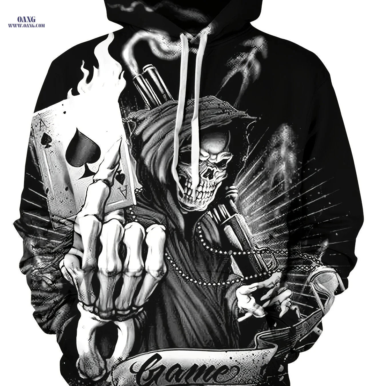 Casual 3D Hooded Pullovers for Men - Graphic Sweatshirts, Cozy Fit   OAXG 