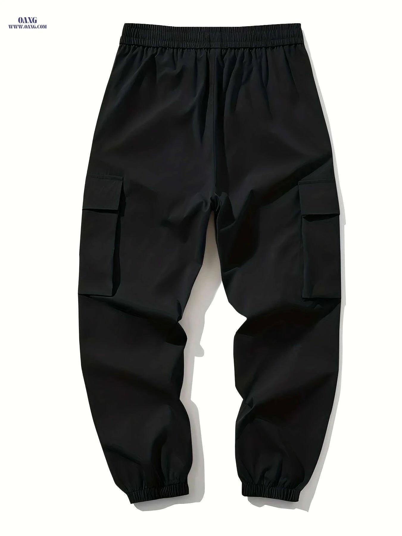 Casual Dragon Print Cargo Pants - Loose Fit with Drawstring Design   OAXG 