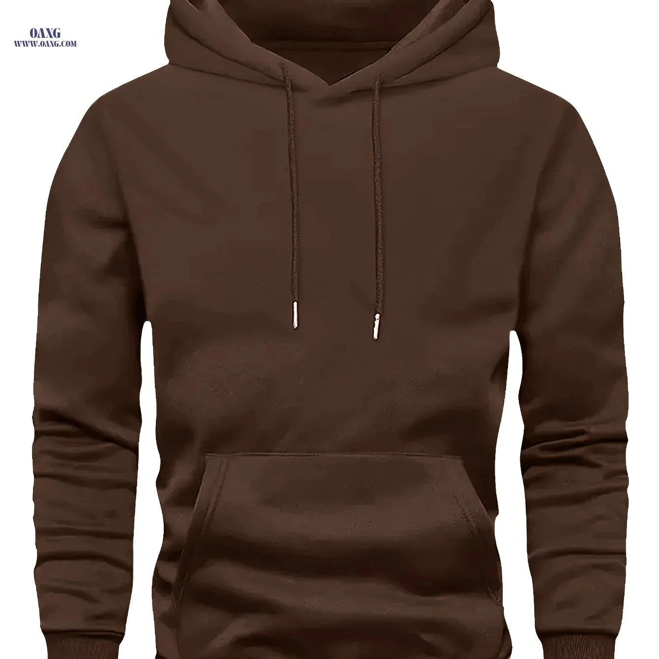 Casual Men's Hooded Sweatshirt - Lined Pullover for Spring/Fall   OAXG 