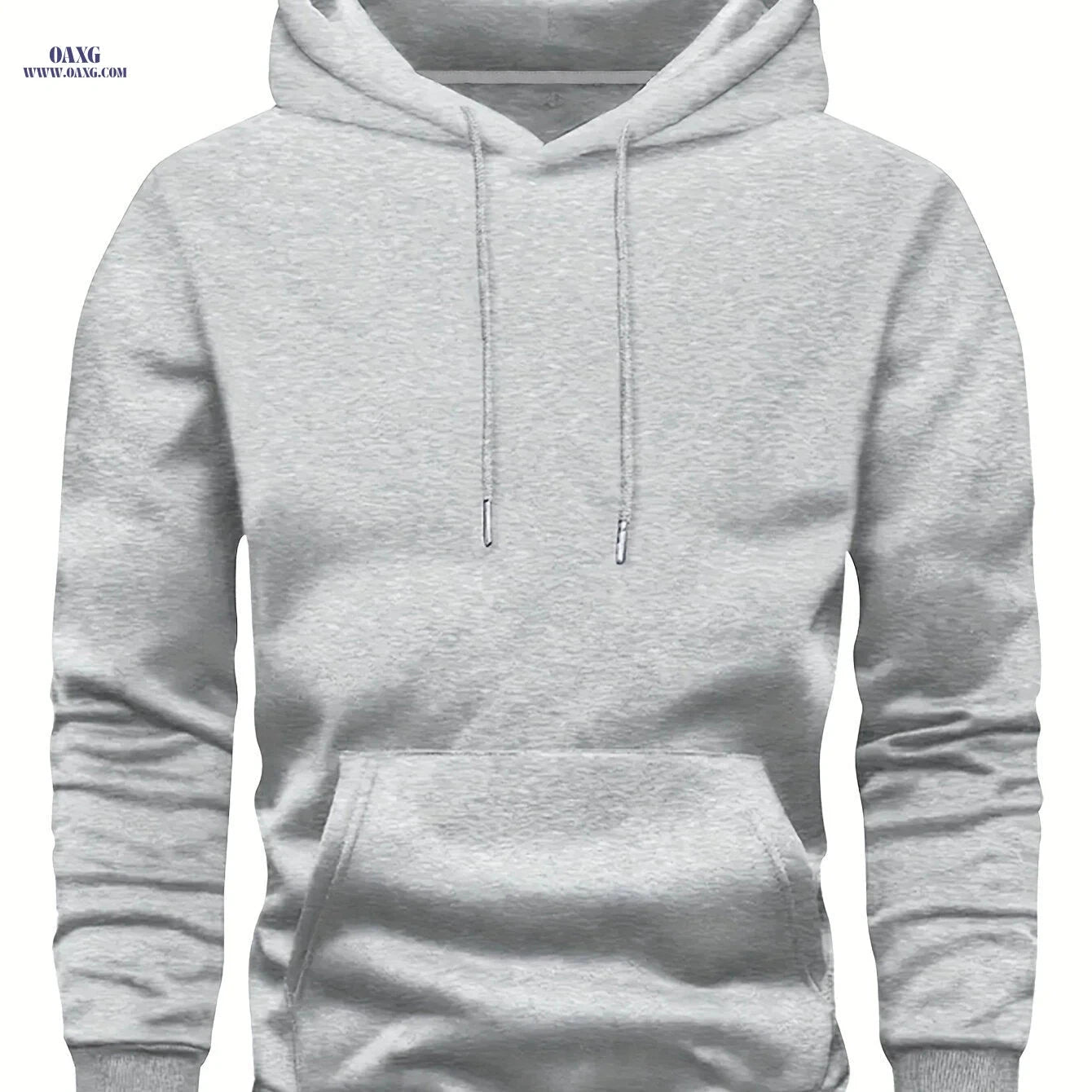 Casual Men's Hooded Sweatshirt - Lined Pullover for Spring/Fall   OAXG Royal Blue / FR S