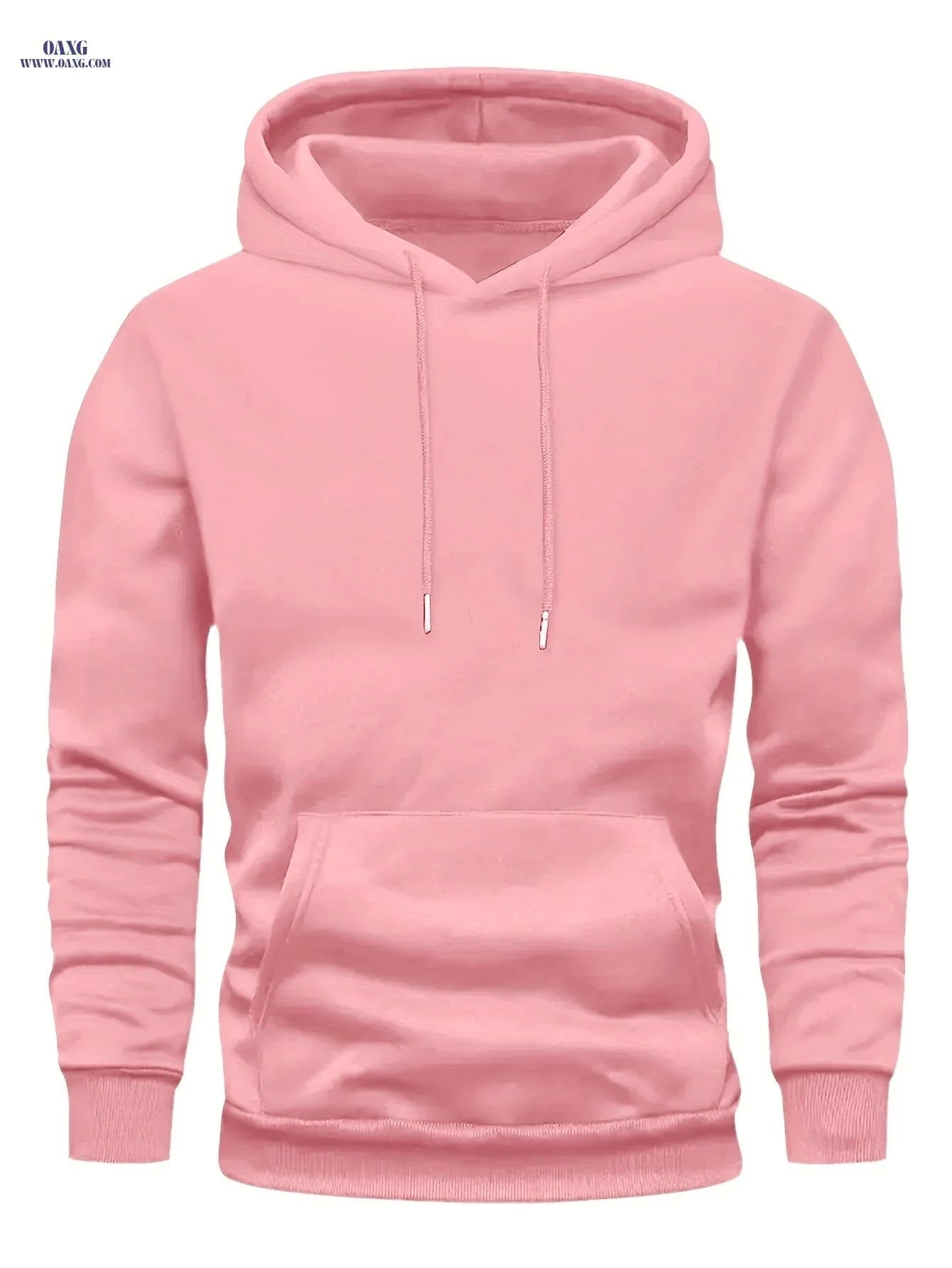Casual Men's Hooded Sweatshirt - Lined Pullover for Spring/Fall   OAXG Royal Blue / FR S