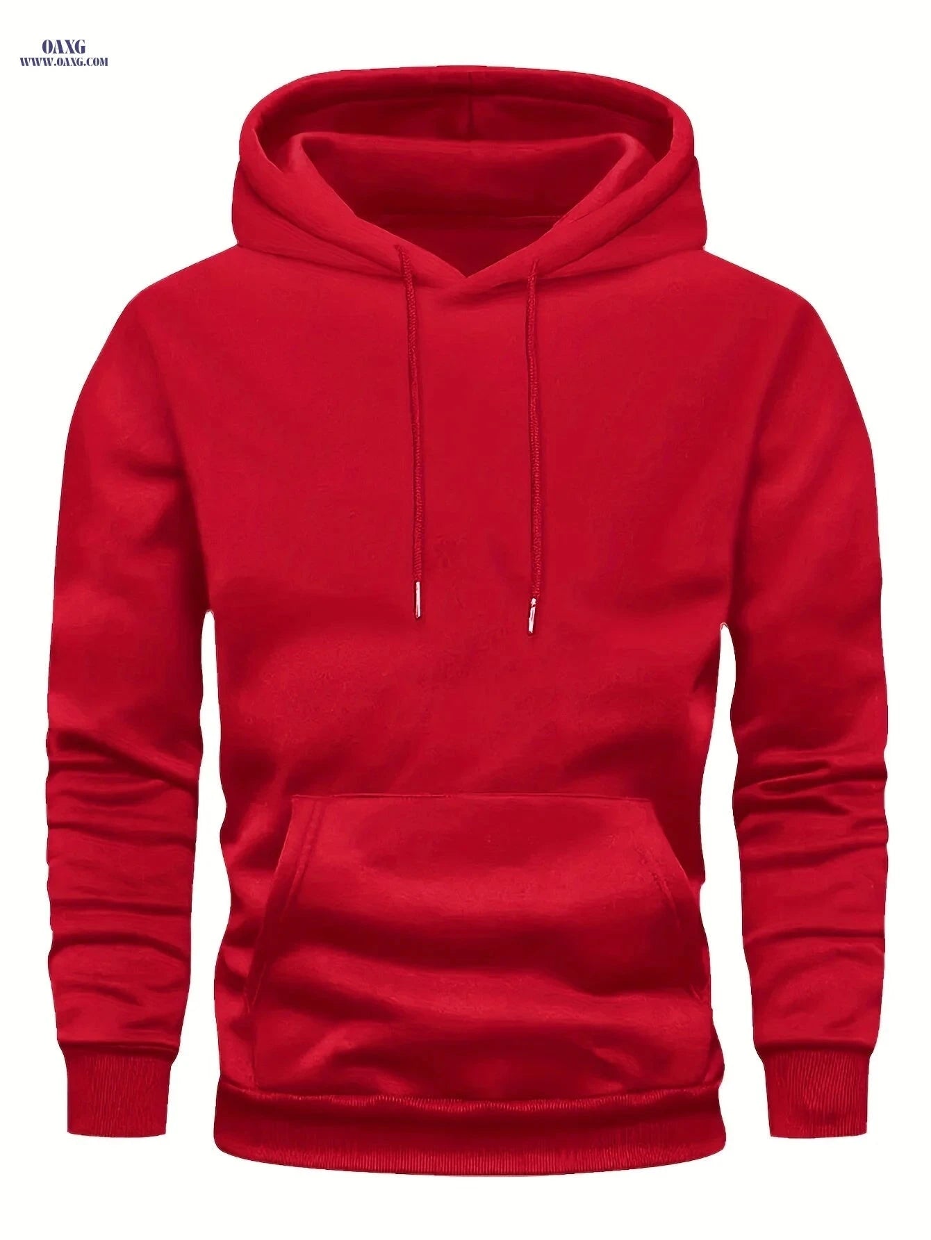 Casual Men's Hooded Sweatshirt - Lined Pullover for Spring/Fall   OAXG Royal Blue / FR S