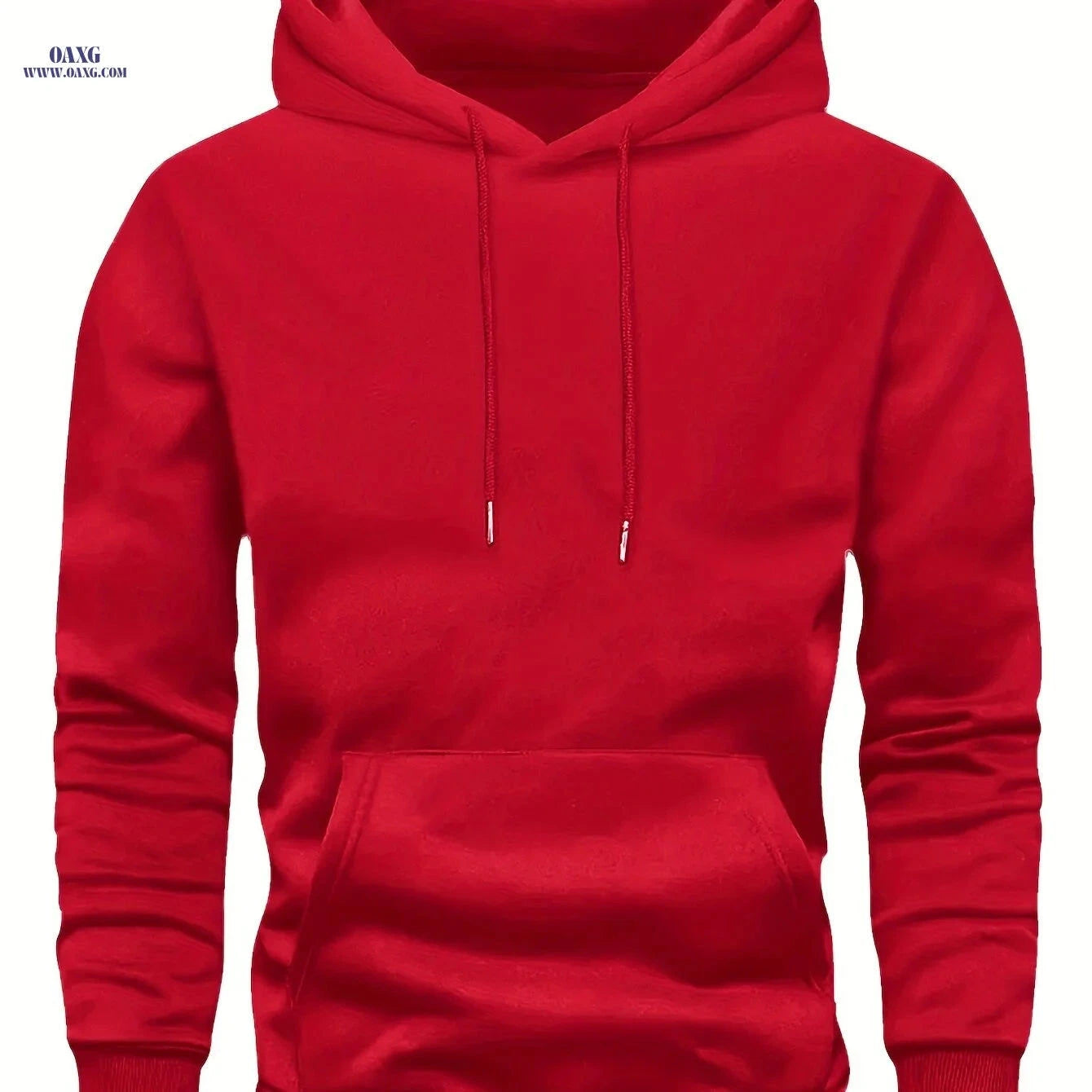 Casual Men's Hooded Sweatshirt - Lined Pullover for Spring/Fall   OAXG Royal Blue / FR S