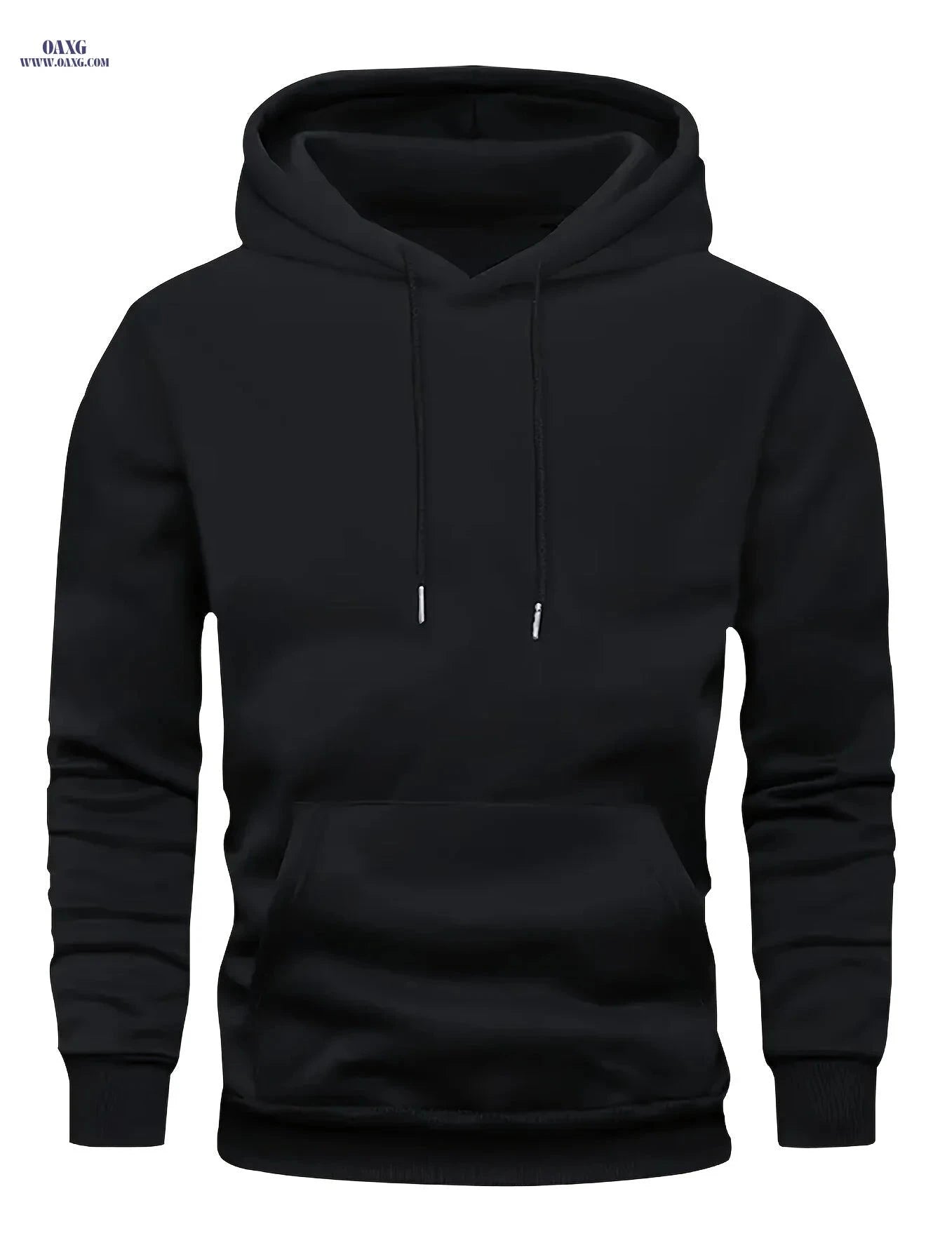 Casual Men's Hooded Sweatshirt - Lined Pullover for Spring/Fall   OAXG Royal Blue / FR S