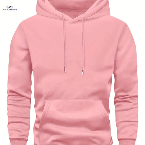 Casual Men's Hooded Sweatshirt - Lined Pullover for Spring/Fall   OAXG Royal Blue / FR S