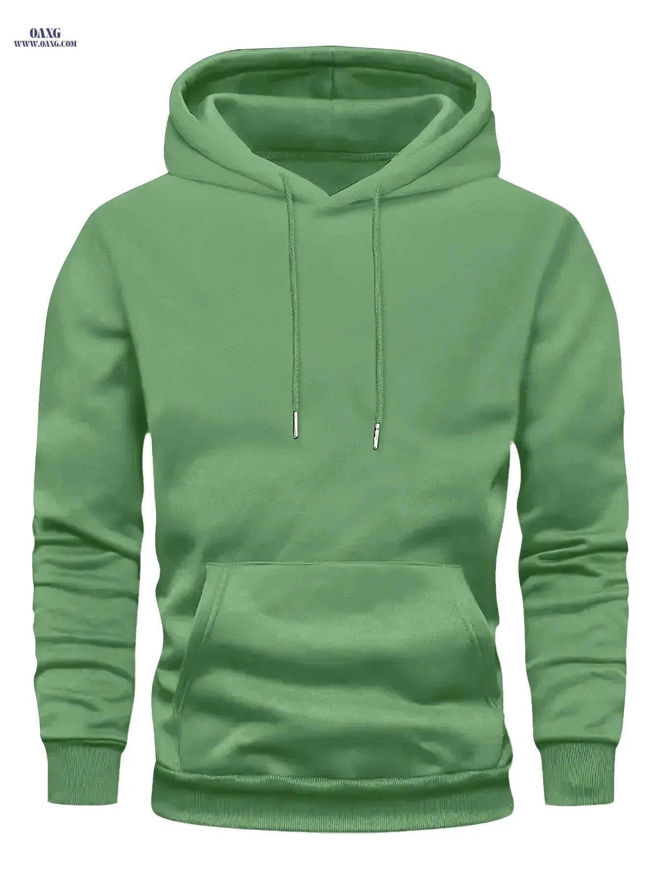 Casual Men's Hooded Sweatshirt - Lined Pullover for Spring/Fall   OAXG 