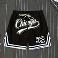 Casual Men's Polyester Chicago Shorts - Solid Color, Regular Fit   OAXG 