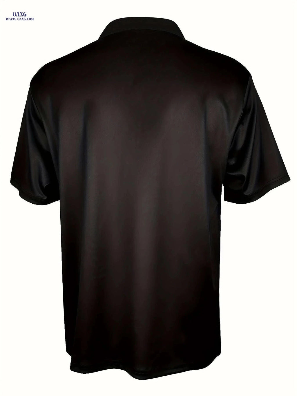 Casual Men's Short Sleeve Zipper Shirt - Comfortable Summer Style   OAXG 