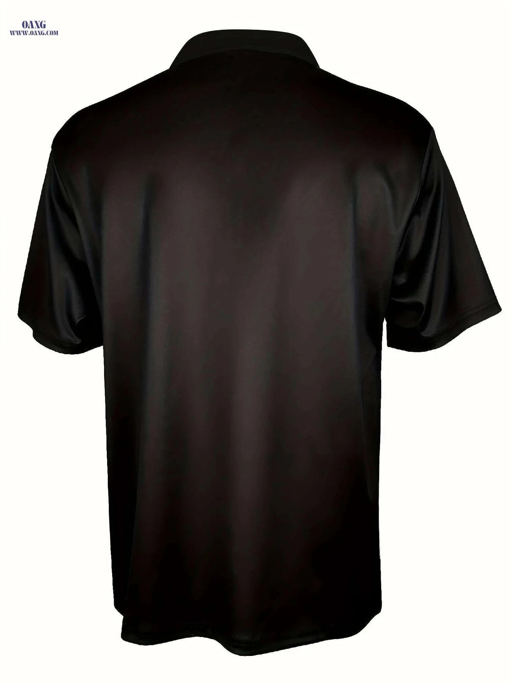 Casual Men's Short Sleeve Zipper Shirt - Comfortable Summer Style   OAXG Scarlet red / M