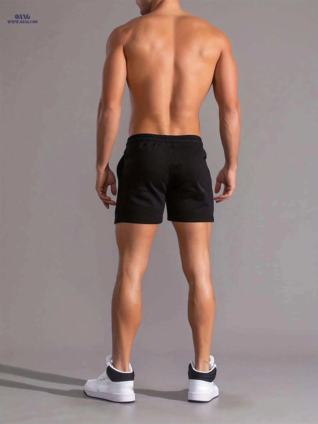 Casual Men's Shorts with Letter Print - Stylish Pockets Included   OAXG 
