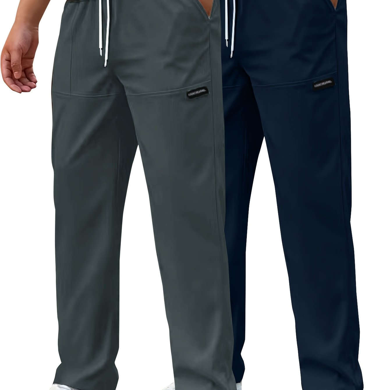 Casual Men's Straight-Leg Pants - Thin Stretch for Spring & Summer   OAXG 