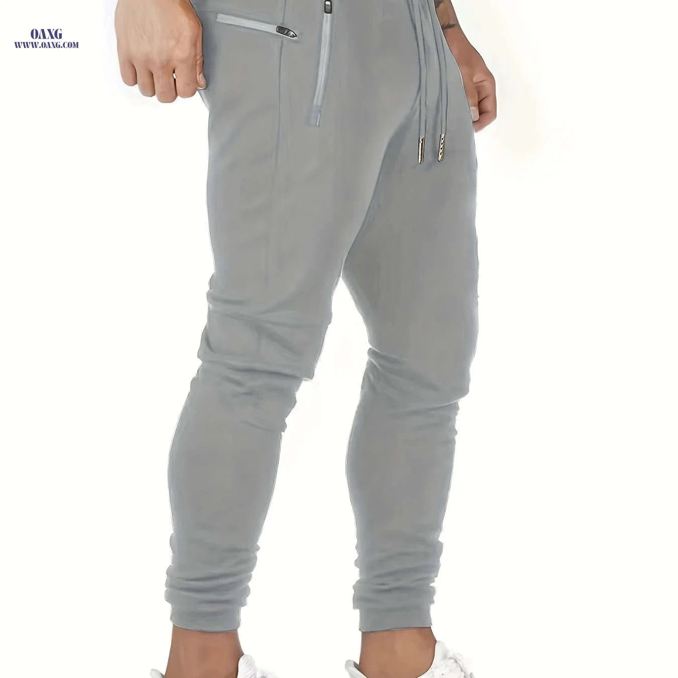 Casual Men's Sweatpants - Versatile Sports Pants for Spring & Autumn   OAXG Black / FR XS