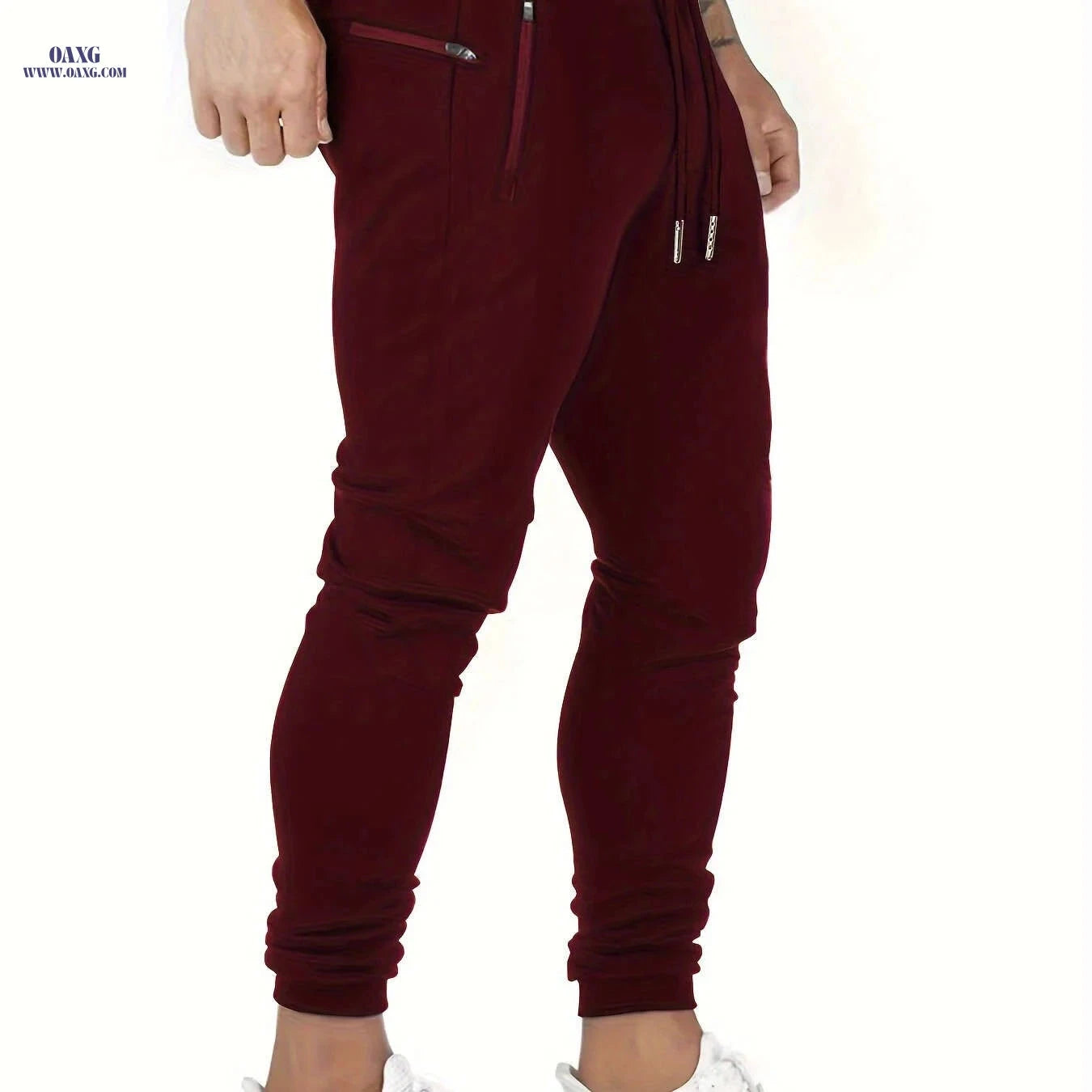 Casual Men's Sweatpants - Versatile Sports Pants for Spring & Autumn   OAXG Black / FR XS