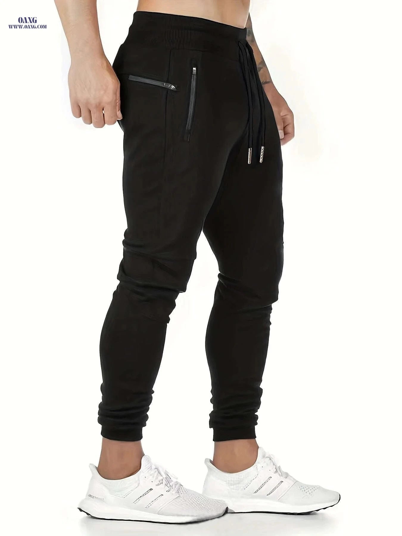 Casual Men's Sweatpants - Versatile Sports Pants for Spring & Autumn   OAXG 