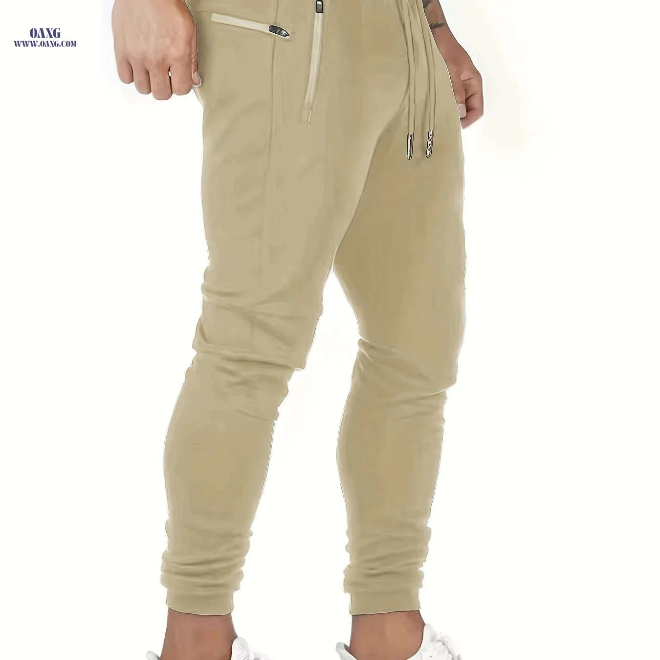 Casual Men's Sweatpants - Versatile Sports Pants for Spring & Autumn   OAXG 