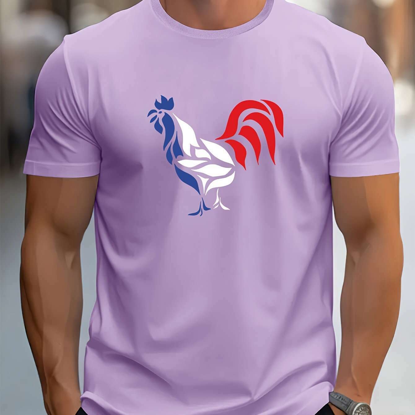 casual-men-s-t-shirt-summer-oil-painting-rooster-design-tee-oaxg-NXa