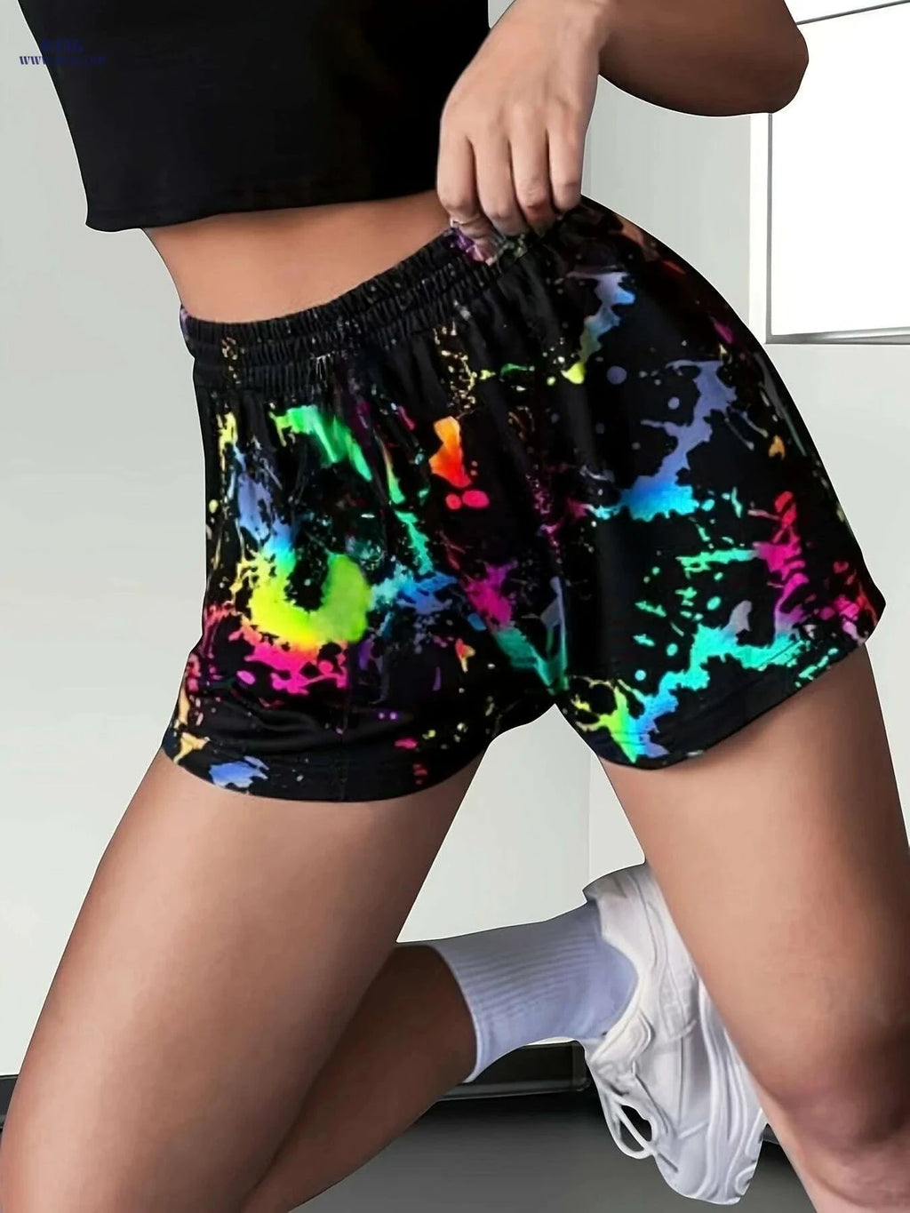 Casual Patchwork Print Shorts - Women's Spring & Summer Fashion   OAXG 