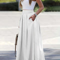 Casual Printed Maxi Skirt - Semi-Sheer, Perfect for Spring & Summer   OAXG 