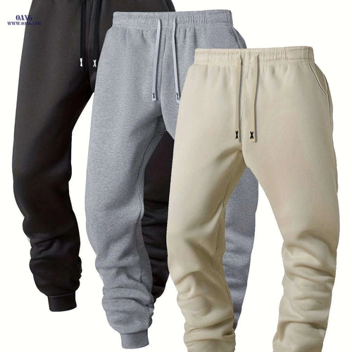 Casual Sports Jogging Pants - 3pcs Set with Elastic Waistband   OAXG 