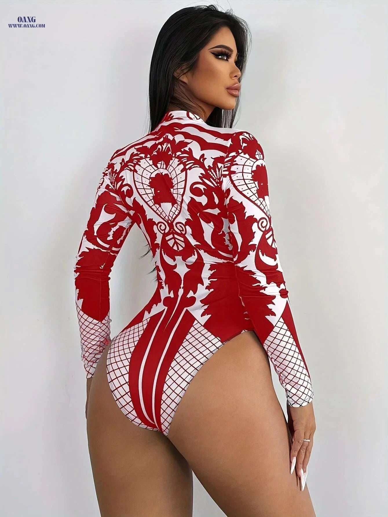 Casual Women's Fashion Clothing - 95% Polyester, Geometric Pattern   OAXG Mixed Color / S