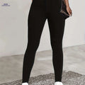 Chic High-Waisted Skinny Leggings - Ultra-Elastic Casual Tights   OAXG Black / S