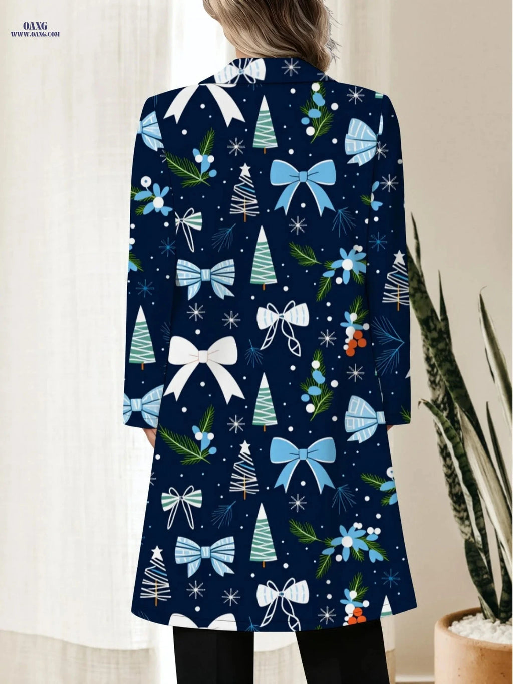 Chic Long Suits for Women - Elegant Fall Designs with Patterns   OAXG Mixed colors / S
