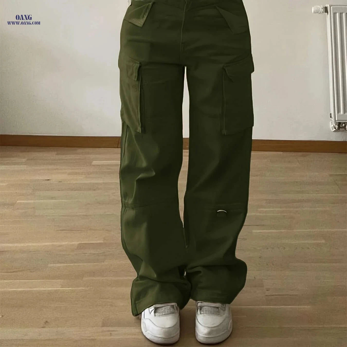 Christmas Design Flap Pocket Cargo Pants - Casual Style for All Seasons   OAXG 