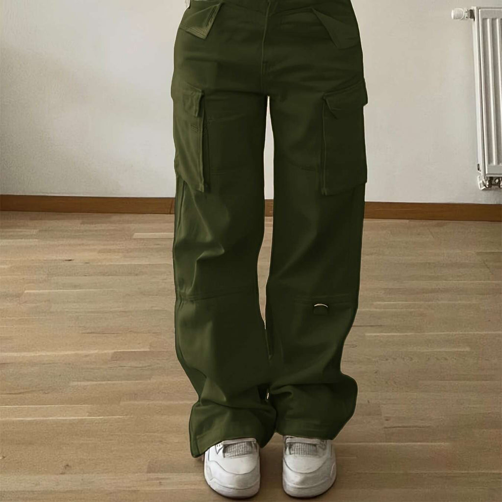 Christmas Design Flap Pocket Cargo Pants - Casual Style for All Seasons   OAXG 