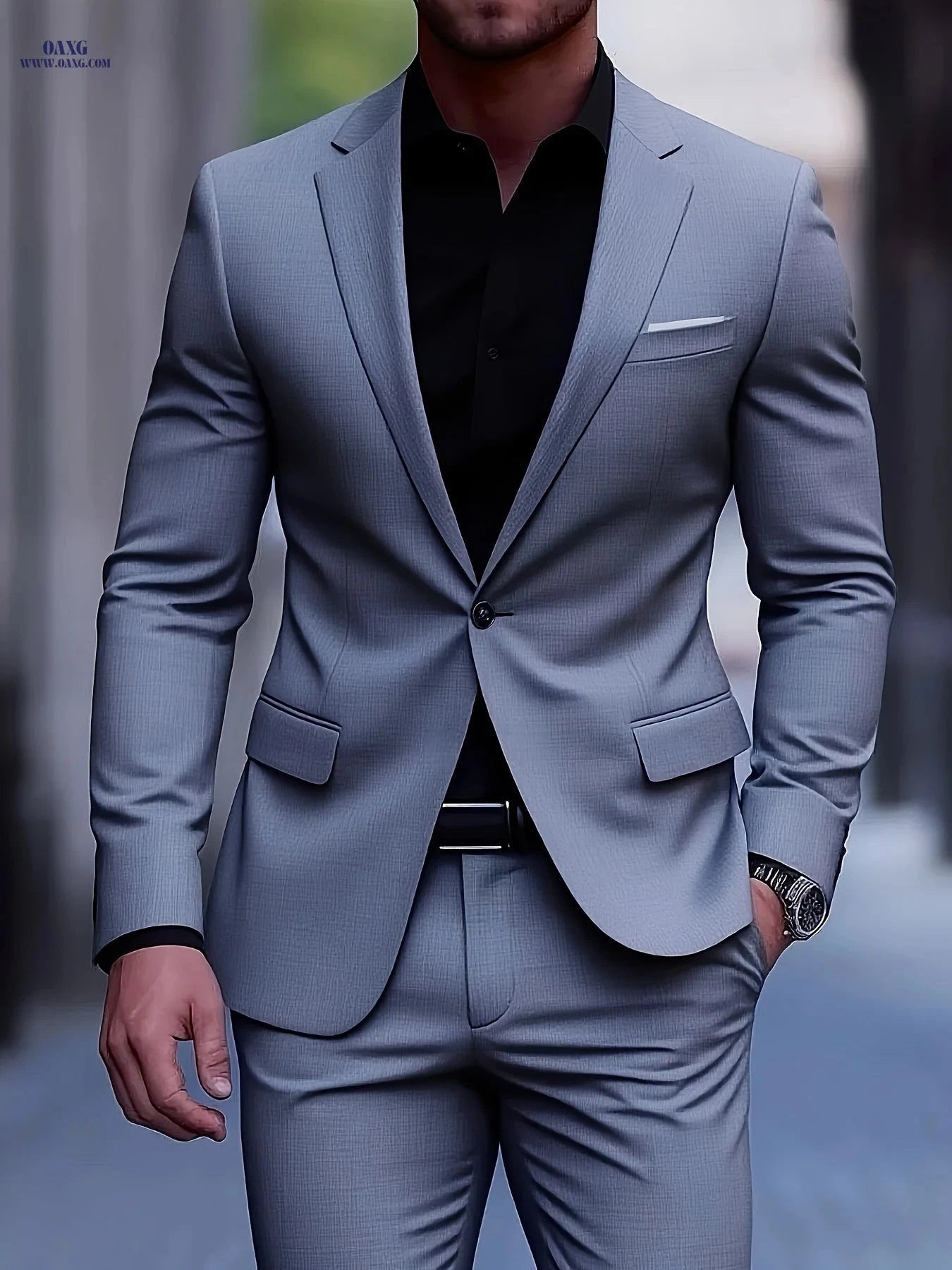 Classic Men’s Tuxedo Suit 2pcs - Premium Quality for Events   OAXG 