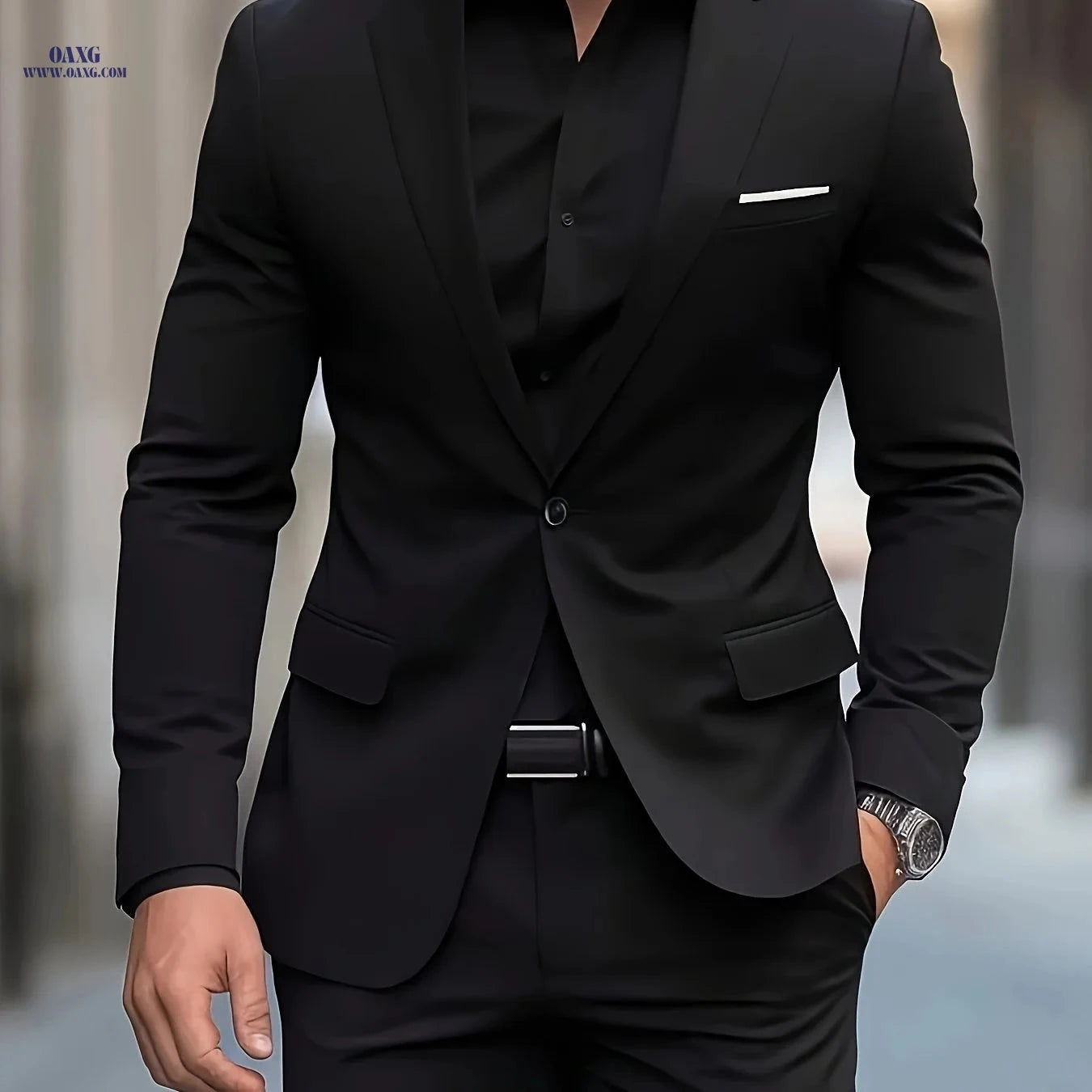 Classic Men’s Tuxedo Suit 2pcs - Premium Quality for Events   OAXG 