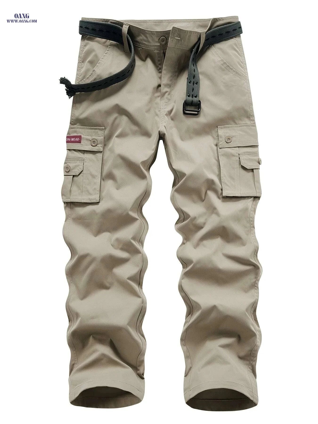 Classic Multi Flap Pocket Cargo Pants - Men’s Loose Fit for Outdoors   OAXG 
