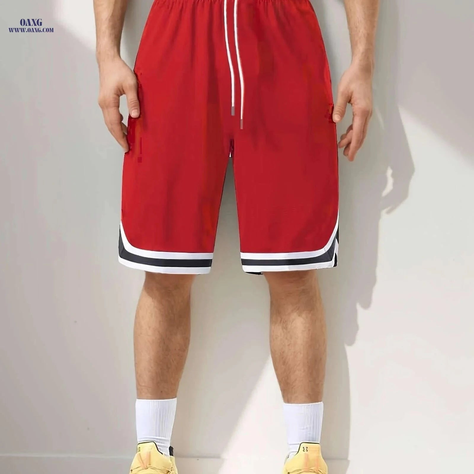 Claude’s Oversized Solid Color Shorts - High Waist, Casual Comfort   OAXG 