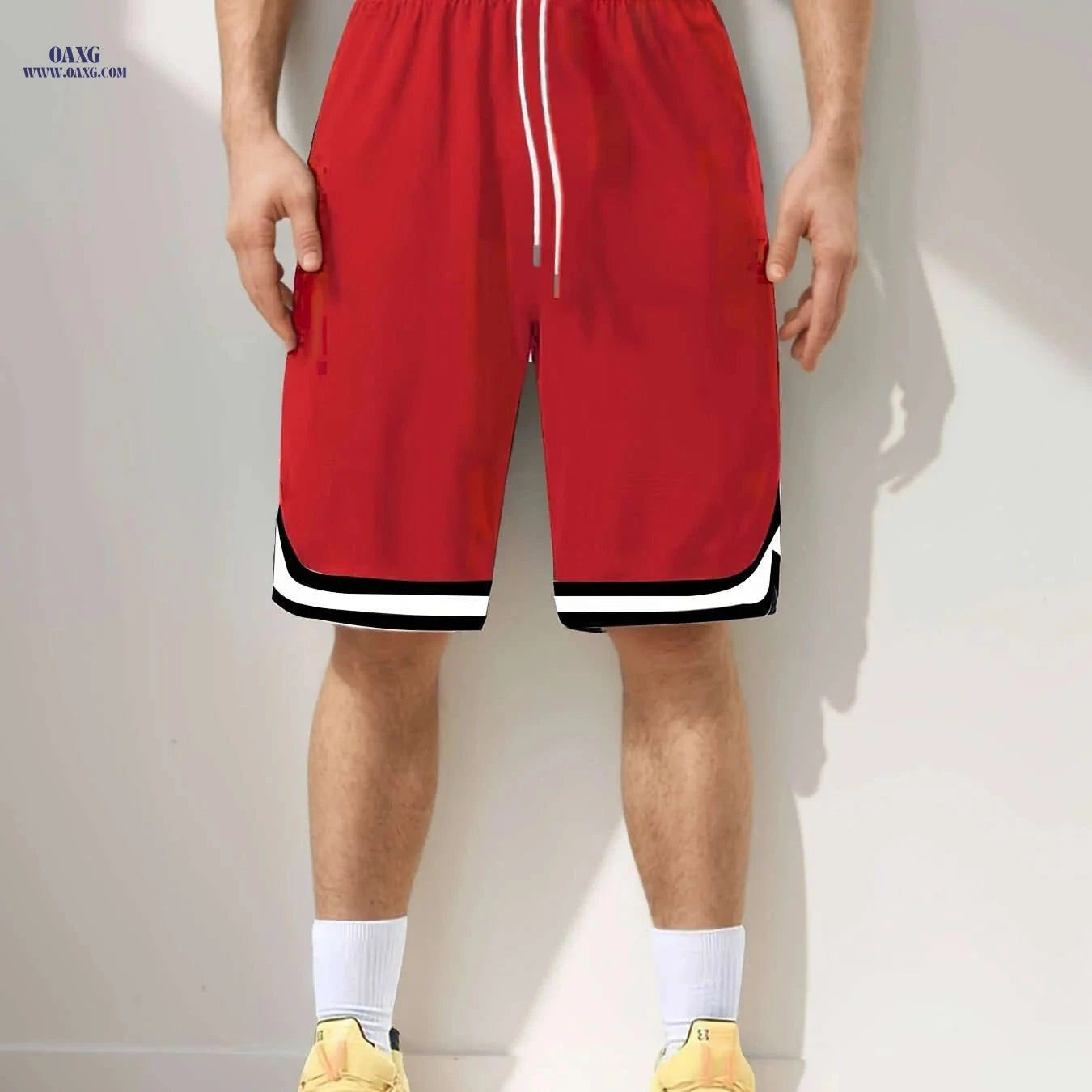 Claude’s Oversized Solid Color Shorts - High Waist, Casual Comfort   OAXG 